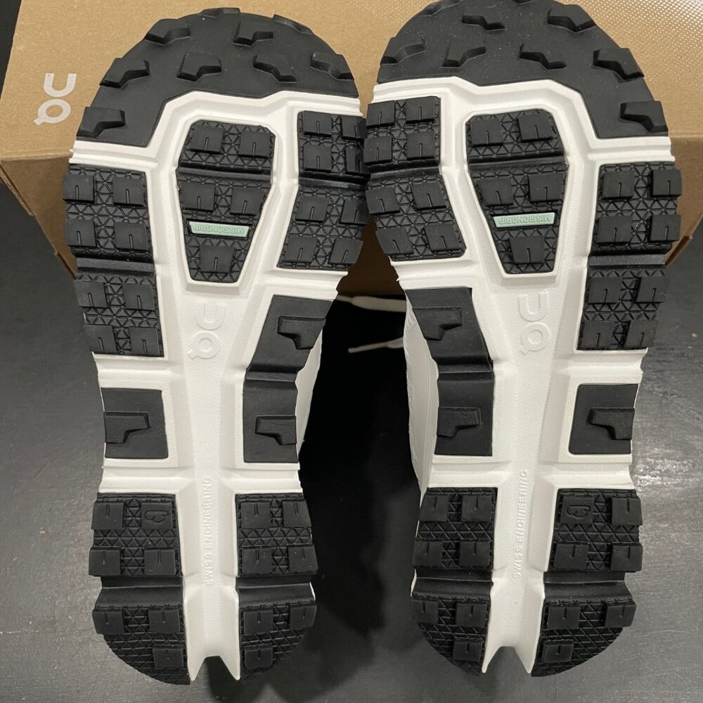 On Running Women's White and Black Cloudventure Athletic Shoes - Picture 9 of 12